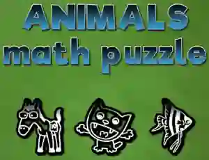 لعبة Animals Math Puzzles على الانترنت