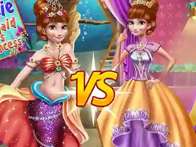 لعبة Anna mermaid vs princess على الانترنت