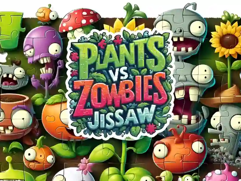 لعبة Plants vs Zombies Jigsaw على الانترنت