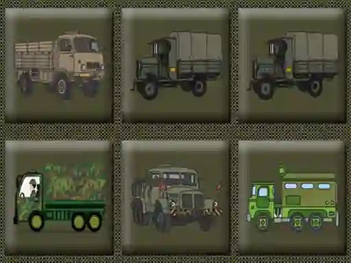 لعبة Army Trucks Memory على الانترنت