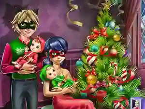 لعبة Dotted Girl Family Christmas على الانترنت