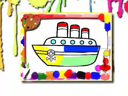 لعبة Boats Coloring Book على الانترنت