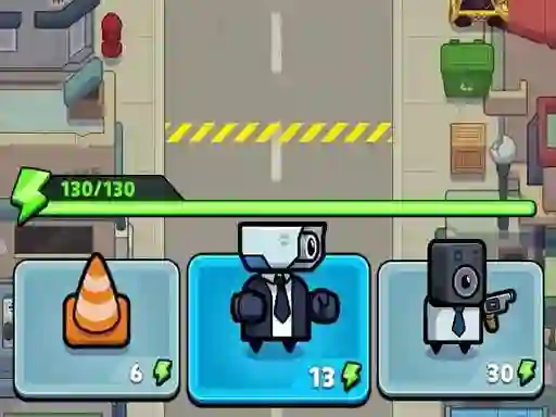 لعبة Toilet fight Police vs zombie على الانترنت