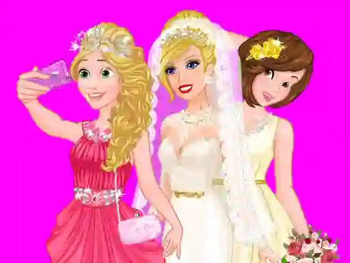 لعبة Barbie's Wedding Selfie With Princesses على الانترنت