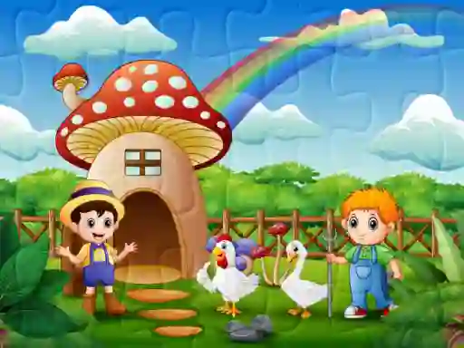 لعبة Farm Animal Jigsaw على الانترنت