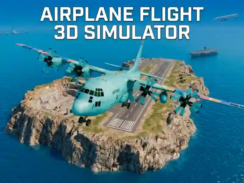 لعبة Airplane Flight 3D Simulator على الانترنت