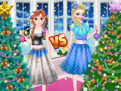 لعبة Ellie VS Annie Christmas Tree على الانترنت