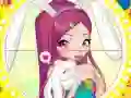 لعبة Winx bunny style: Round Puzzle على الانترنت