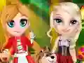 لعبة Little Elsa In Red Hood على الانترنت