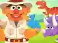 لعبة 123 Sesame Street: Ernie's Dinosaur Day Care على الانترنت