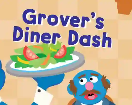 لعبة 123 Sesame Street: Grover's Diner Dash على الانترنت