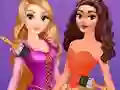 لعبة Disney Princesses Rainbow Dresses على الانترنت
