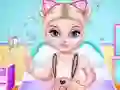 لعبة Naughty Baby Elsa's Weekend على الانترنت