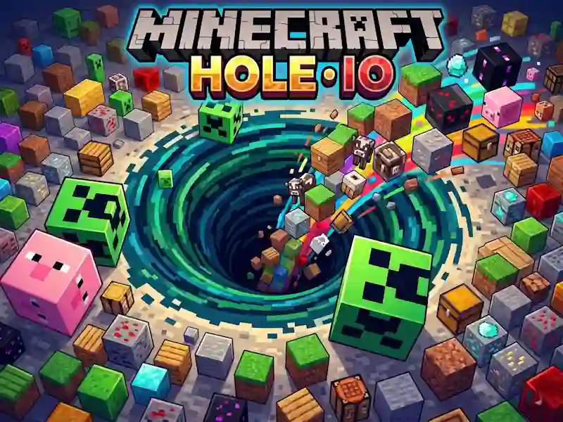 لعبة Minecraft Hole IO على الانترنت