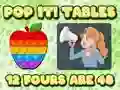 لعبة Pop It  Tables على الانترنت