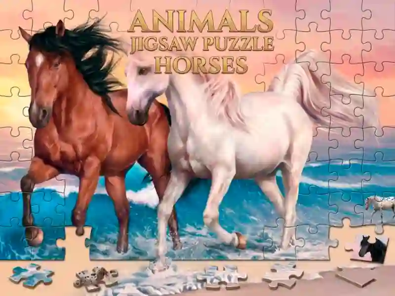 لعبة Animals Jigsaw Puzzle Horses على الانترنت