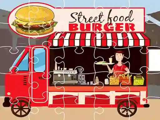 لعبة Burger Trucks Jigsaw على الانترنت