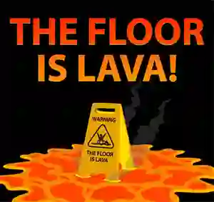 لعبة The Floor is Lava على الانترنت