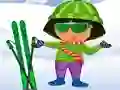 لعبة Dora Ski Dress up على الانترنت