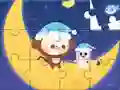 لعبة Jigsaw Puzzle: Monkey With Moon على الانترنت