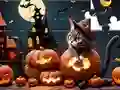 لعبة Jigsaw Puzzle: Halloween Cat على الانترنت