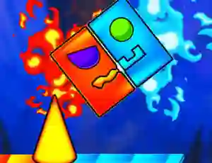 لعبة Fire And Water Geometry Dash على الانترنت