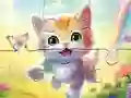 لعبة Jigsaw Puzzle: Kitten With Butterfly على الانترنت