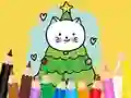 لعبة Coloring Book: Cats And Christmas Tree على الانترنت