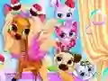لعبة Pets Grooming Bubble Party على الانترنت