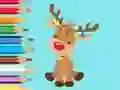 لعبة Coloring Book: Cute Christmas Reindeer على الانترنت
