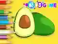 لعبة Coloring Book: Avocado Fruit على الانترنت
