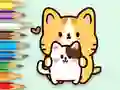 لعبة Coloring Book: Hugging Cat على الانترنت
