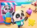 لعبة Jigsaw Puzzle: Baby Panda Ice Cream Car على الانترنت