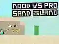 لعبة Noob vs Pro Sand Island على الانترنت