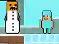 لعبة Noob vs Pro Snowman على الانترنت
