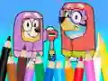 لعبة Coloring Book: Bluey Flossing Grannies على الانترنت