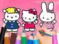 لعبة Coloring Book: Hello Kitty With Friends على الانترنت