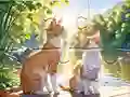 لعبة Jigsaw Puzzle: Cats In Pairs على الانترنت