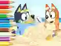 لعبة Coloring Book: Bluey On The Beach على الانترنت