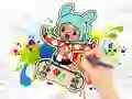 لعبة Coloring Book: Toca Boca Skateboard على الانترنت