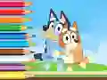 لعبة Coloring Book: Bluey And Bingo Holiday على الانترنت