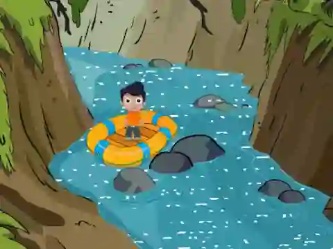 لعبة Rescue the Cute Boy from River على الانترنت