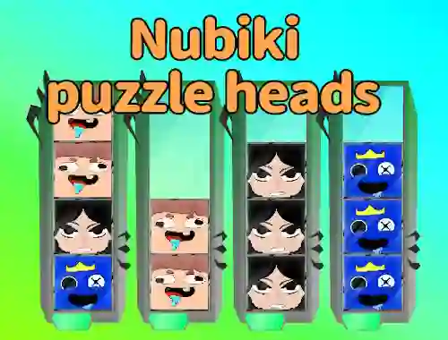 لعبة Nubiki Puzzle Heads على الانترنت