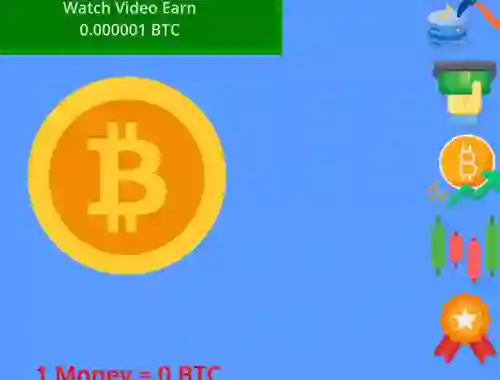 لعبة Bitcoin Clicker Game على الانترنت