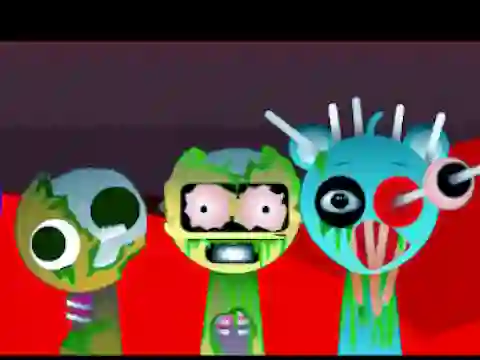 لعبة Sprunki Music Scary Beat Box على الانترنت
