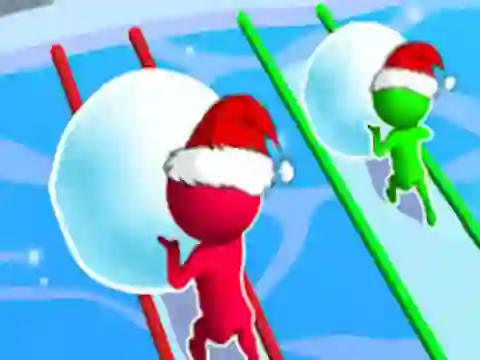 لعبة Snow Race: Christmas Runner على الانترنت