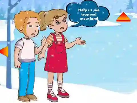 لعبة Siblings Escaped Snow Land على الانترنت
