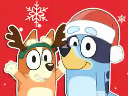 لعبة Jigsaw Puzzle: Bluey Christmas Gift على الانترنت