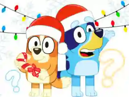 لعبة Kids Quiz: Bluey Christmas Quiz على الانترنت