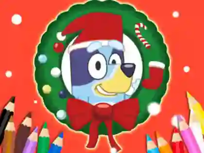 لعبة Coloring Book: Bluey Santa Claus على الانترنت